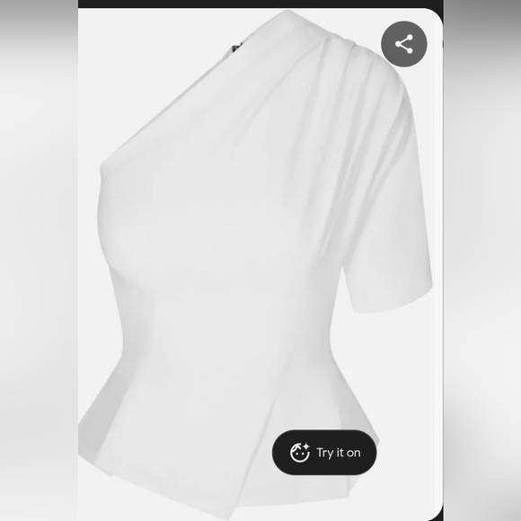 Khy Cinching One Shouldered Tee - Picture 1 of 5